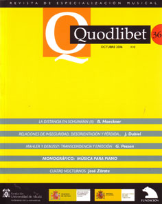 Quodlibet. Revista de Especialización Musical  36